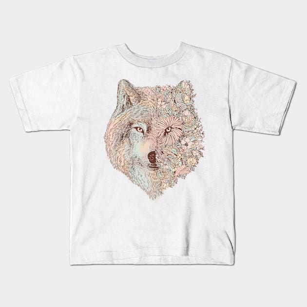 A Wild Life Kids T-Shirt by normanduenas